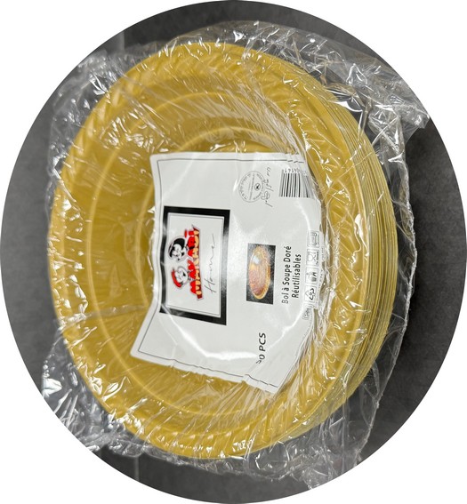 BOLS A SOUPE REUTILISABLES DORES X50