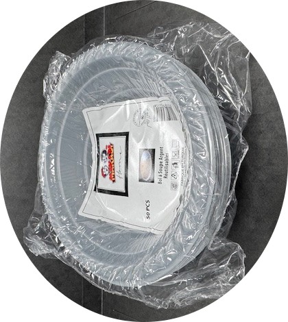 BOLS A SOUPE REUTILISABLES ARGENTES X50