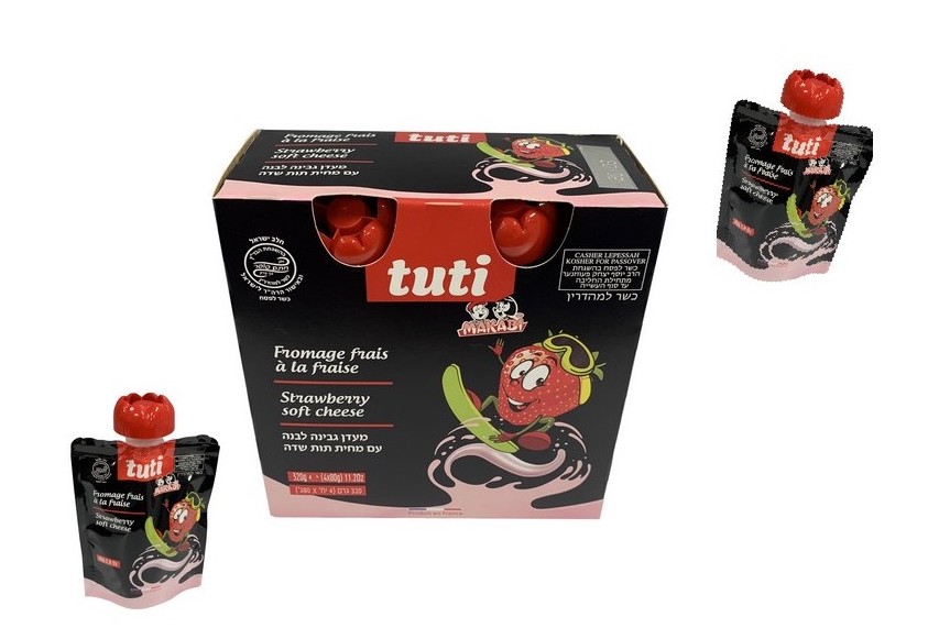 GOURDE FROMAGE FRAIS A LA FRAISE  (4x80gr) x6 