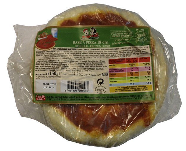 PIZZA BASE X 4 18 CM SURGELEES