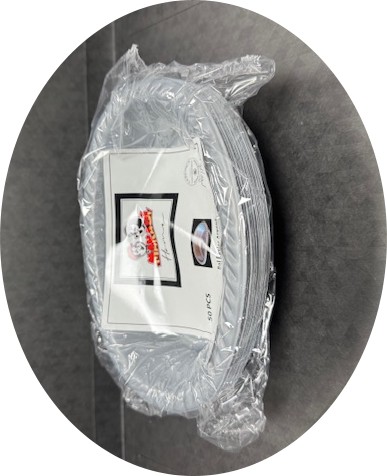 RAVIERS REUTILISABLES ARGENTES X50